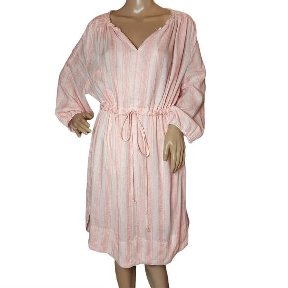 NWT dRA Pink Stripe Oversized flowy dress Viscose Size Medium - Picture 7 of 16